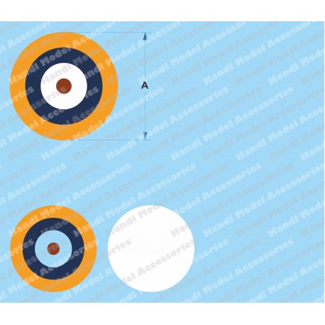 RAF roundel type A1 - wide yellow