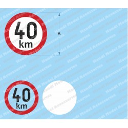 Speed limit - 40 km